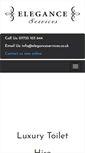 Mobile Screenshot of elegancetoilethire.co.uk